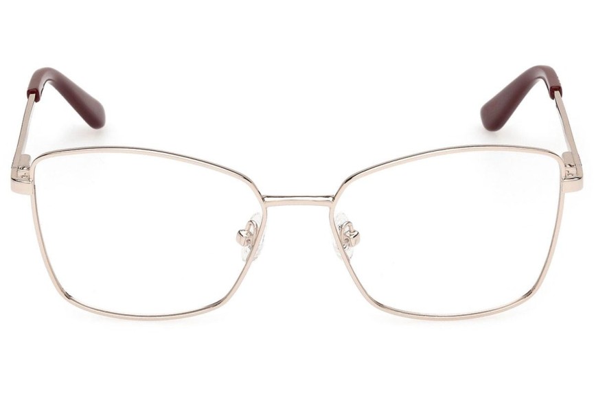 Okulary korekcyjne Guess GU50170 033 Kocie oczy Złote