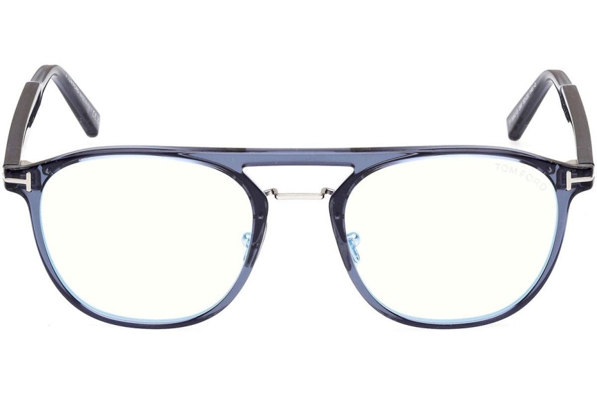 Okulary korekcyjne Tom Ford FT5982-B 090 Pilotki (Aviator) Niebieskie