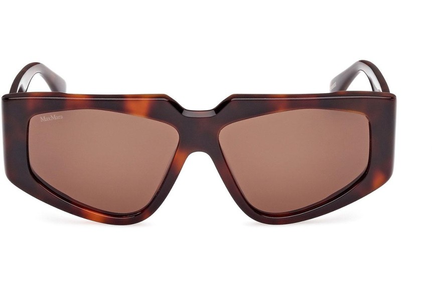 Okulary przeciwsłoneczne Max Mara MM0125 52E Kocie oczy Havana