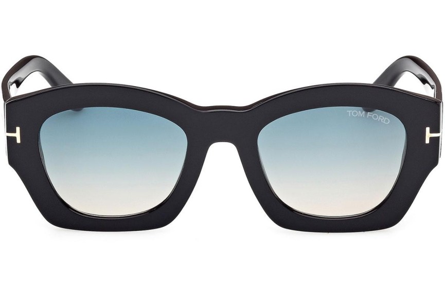 Okulary przeciwsłoneczne Tom Ford Guilliana FT1083 01P Kwadratowe Czarne