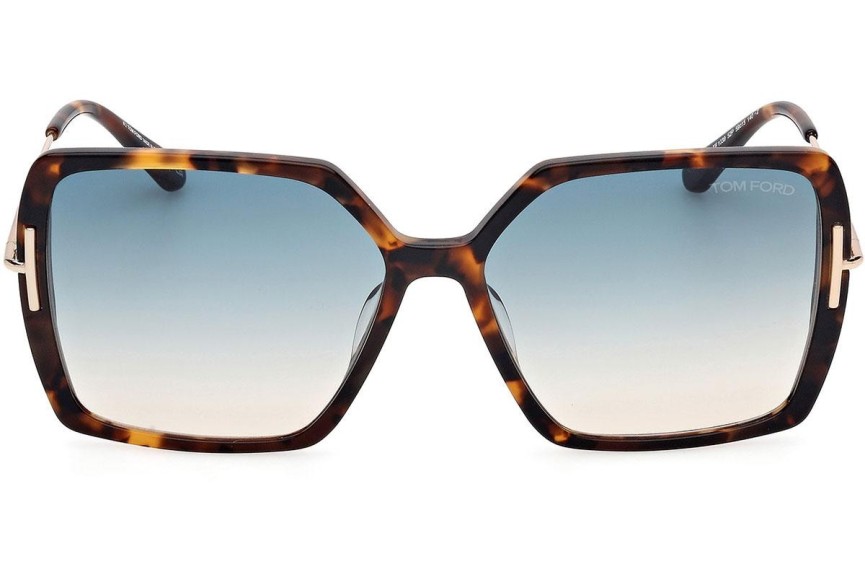 Okulary przeciwsłoneczne Tom Ford FT1039 52P Kwadratowe Havana