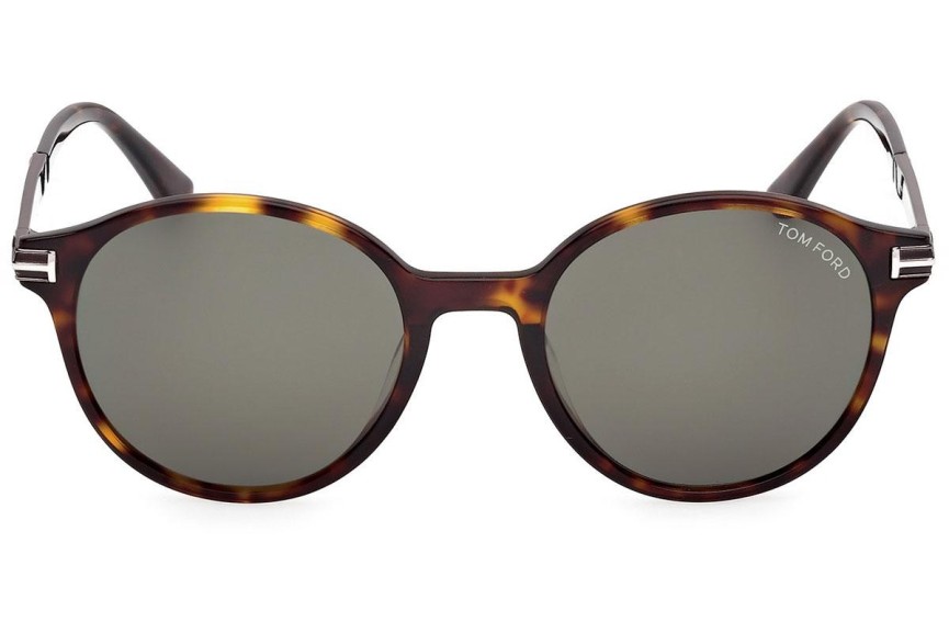 Okulary przeciwsłoneczne Tom Ford Araki FT1184 52N Okrągłe Havana