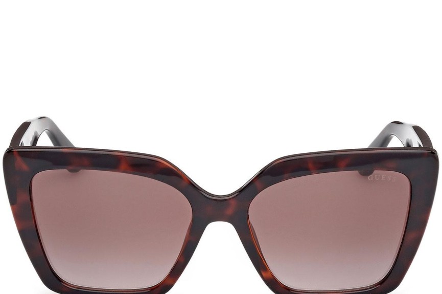 Okulary przeciwsłoneczne Guess GU00162 52F Kocie oczy Havana