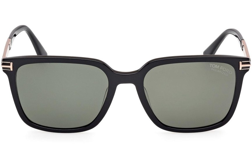 Okulary przeciwsłoneczne Tom Ford Jochem FT1183 01R Polarized Kwadratowe Czarne