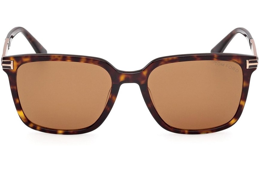 Okulary przeciwsłoneczne Tom Ford Jochem FT1183 52E Kwadratowe Havana