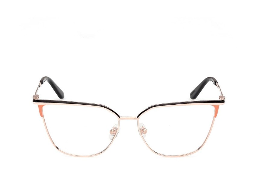 Okulary korekcyjne Guess GU50148 028 Prostokątne Złote