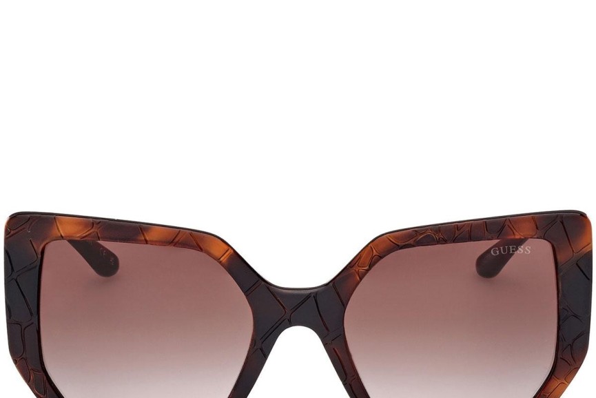 Okulary przeciwsłoneczne Guess GU00153 52F Kocie oczy Havana