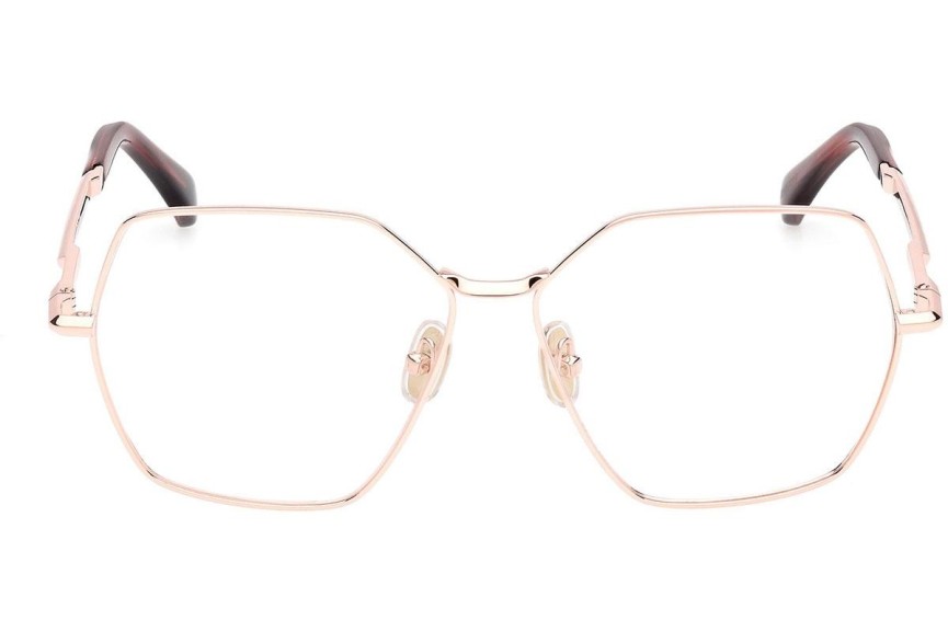 Okulary korekcyjne Max Mara MM5154 033 Kwadratowe Złote