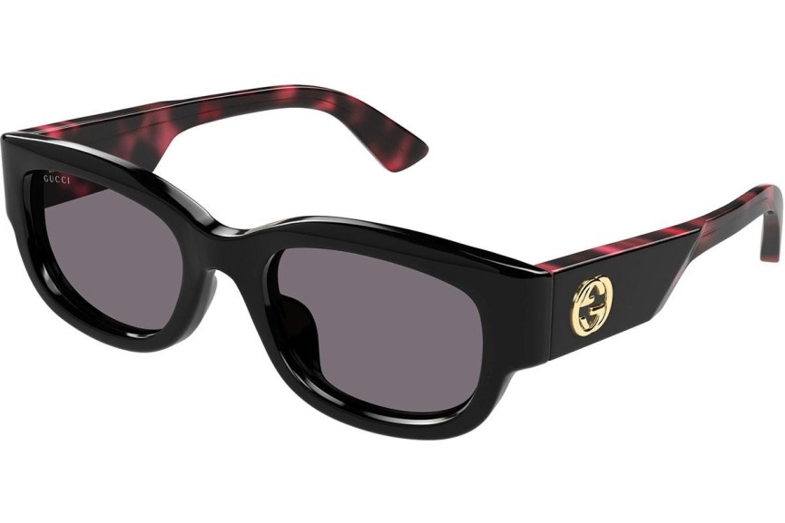 Okulary przeciwsłoneczne Gucci GG1667SK 003 Kwadratowe Czarne