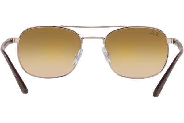 Okulary przeciwsłoneczne Ray-Ban RB3670 903551 Kwadratowe Złote