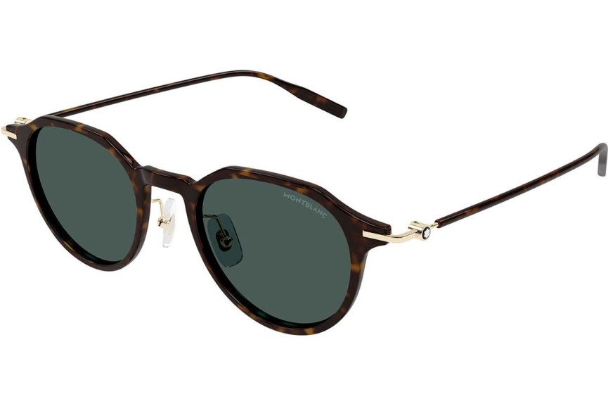 Okulary przeciwsłoneczne Mont Blanc MB0355S 002 Okrągłe Havana