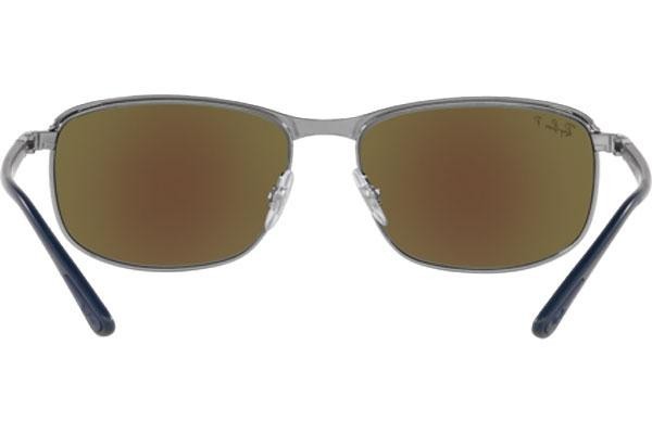 Okulary przeciwsłoneczne Ray-Ban Chromance Collection RB3671CH 92044L Polarized Prostokątne Niebieskie