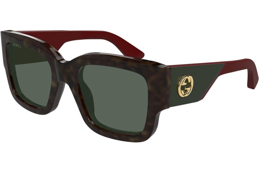 Okulary przeciwsłoneczne Gucci GG1663S 002 Kwadratowe Havana