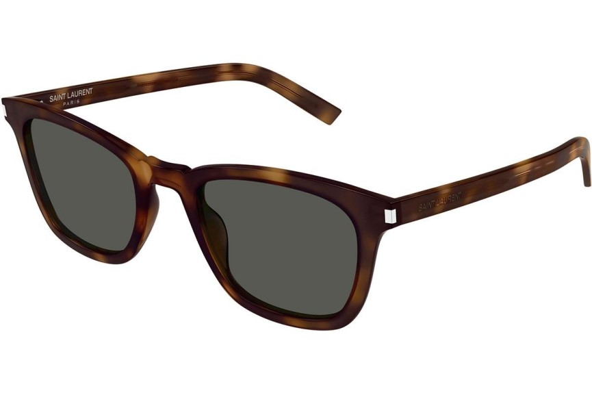 Okulary przeciwsłoneczne Saint Laurent SL716SLIM 003 Kwadratowe Havana