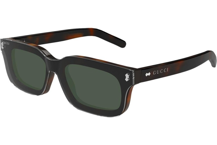 Okulary przeciwsłoneczne Gucci GG1711S 002 Kwadratowe Havana