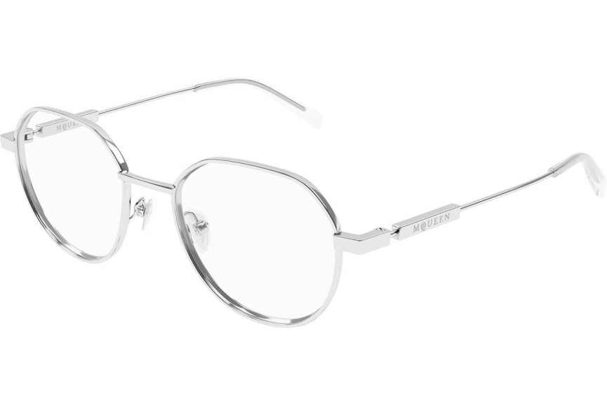 Okulary korekcyjne Alexander McQueen AM0479O 001 Okrągłe Srebrne