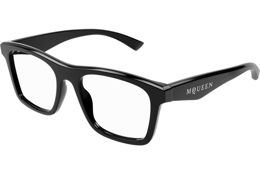 Okulary korekcyjne Alexander McQueen AM0475O 006 Kwadratowe Czarne