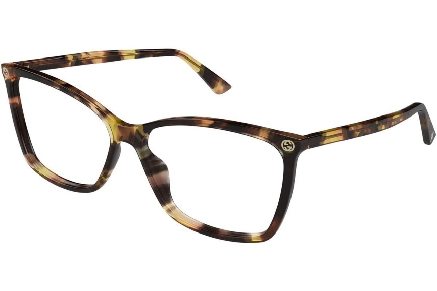 Okulary korekcyjne Gucci GG0025O 014 Kocie oczy Havana