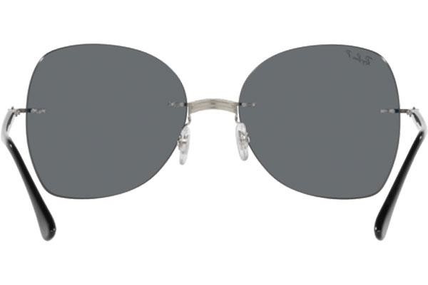 Okulary przeciwsłoneczne Ray-Ban Titanium Collection RB8066 003/81 Polarized Kwadratowe Czarne