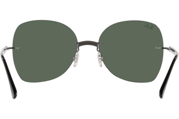 Okulary przeciwsłoneczne Ray-Ban Titanium Collection RB8066 154/71 Kwadratowe Szare