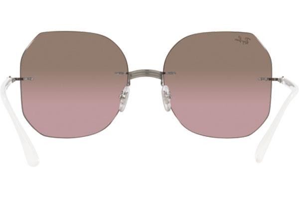 Okulary przeciwsłoneczne Ray-Ban Titanium Collection RB8067 159/14 Kwadratowe Srebrne