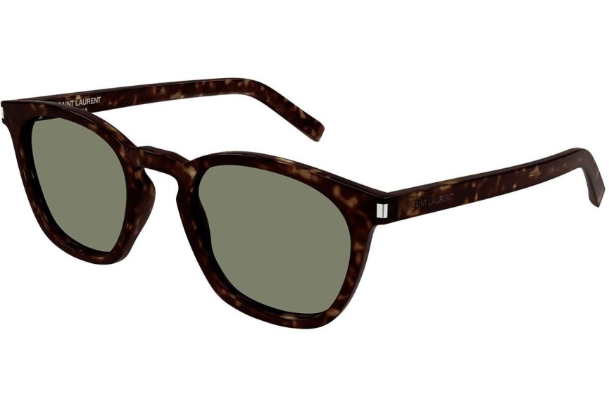 Okulary przeciwsłoneczne Saint Laurent SL28 049 Kwadratowe Havana