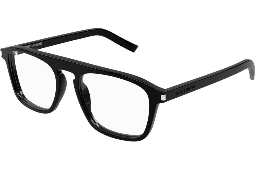 Okulary korekcyjne Saint Laurent SL157 010 Kwadratowe Czarne