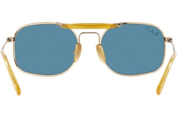 Okulary przeciwsłoneczne Ray-Ban Chromance Collection RB8062 9205S2 Polarized Kwadratowe Złote