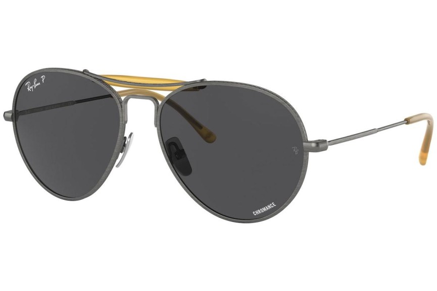 Okulary przeciwsłoneczne Ray-Ban Chromance Collection RB8063 9208K8 Polarized Pilotki (Aviator) Srebrne