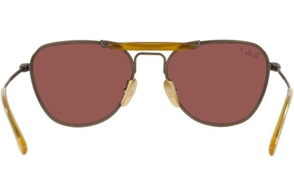 Okulary przeciwsłoneczne Ray-Ban Chromance Collection RB8064 9207AL Polarized Nieregularny Brązowe