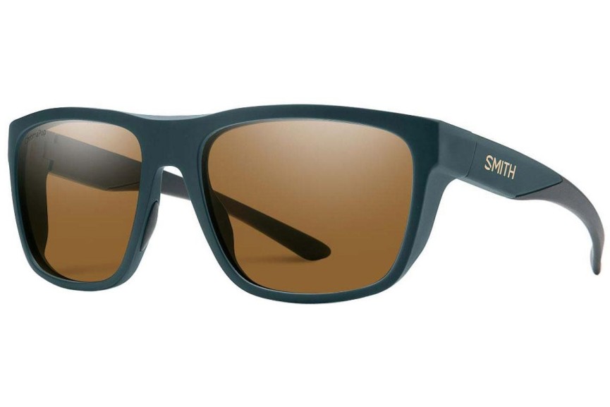 Okulary przeciwsłoneczne Smith Barra DLD/L5 Polarized Kwadratowe Zielone