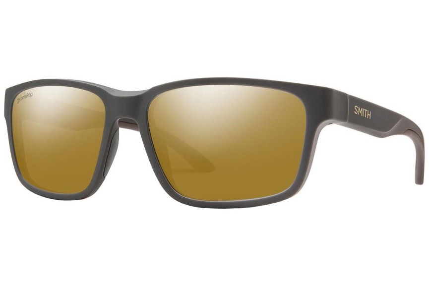 Okulary przeciwsłoneczne Smith BASECAMP FRE/QE Polarized Kwadratowe Szare