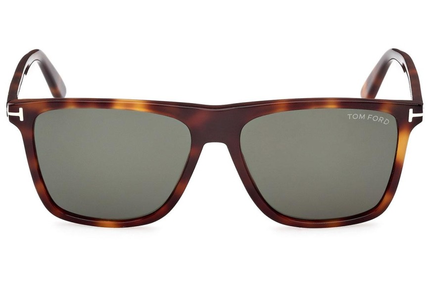 Okulary przeciwsłoneczne Tom Ford Fletcher FT0832 53N Kwadratowe Havana