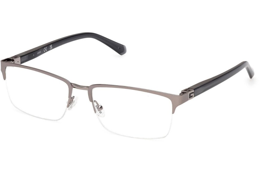 Okulary korekcyjne Guess GU50191 011 Prostokątne Srebrne