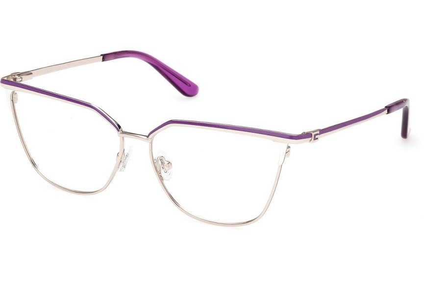 Okulary korekcyjne Guess GU50148 083 Prostokątne Złote