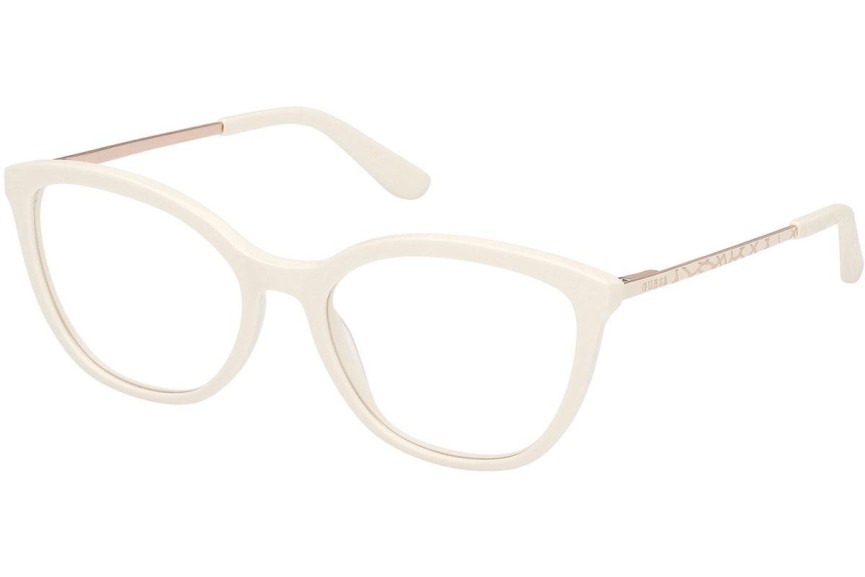 Okulary korekcyjne Guess GU50171 021 Kocie oczy Białe