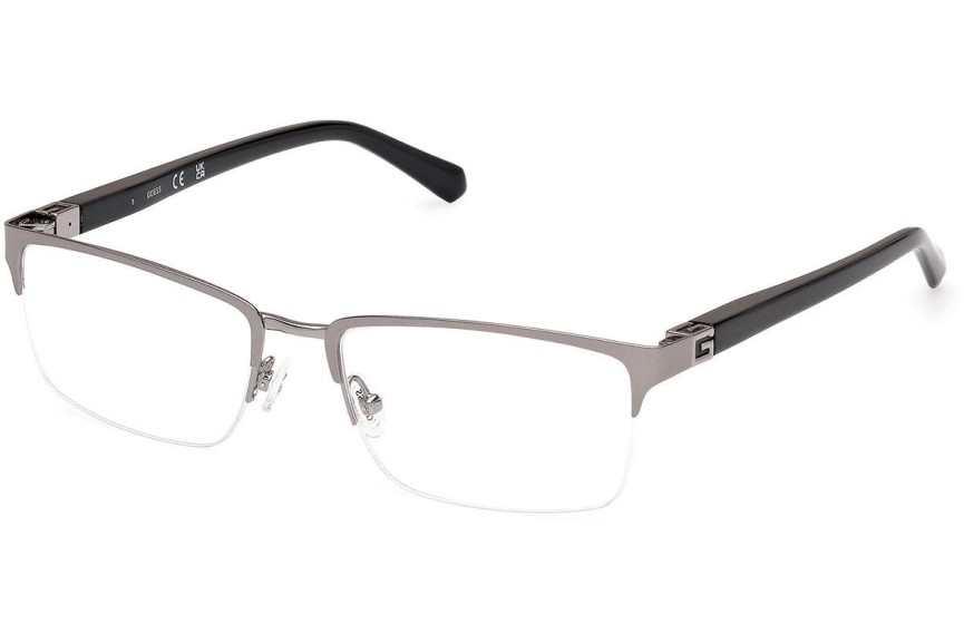 Okulary korekcyjne Guess GU50191 009 Prostokątne Srebrne