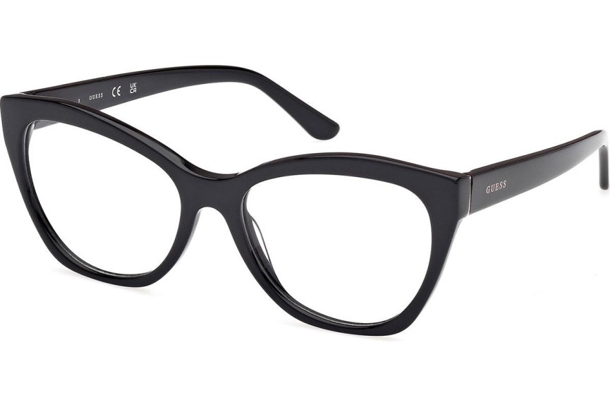 Okulary korekcyjne Guess GU50177 001 Kwadratowe Czarne