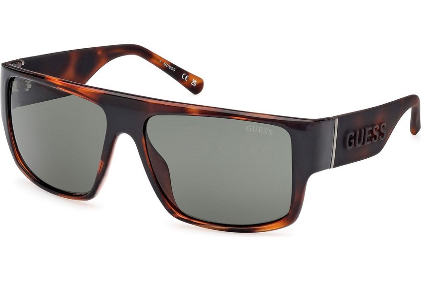 Okulary przeciwsłoneczne Guess GU00165 52N Kwadratowe Havana