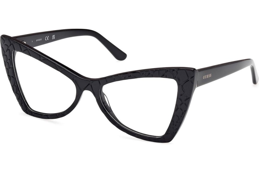 Okulary korekcyjne Guess GU50178 005 Kocie oczy Czarne