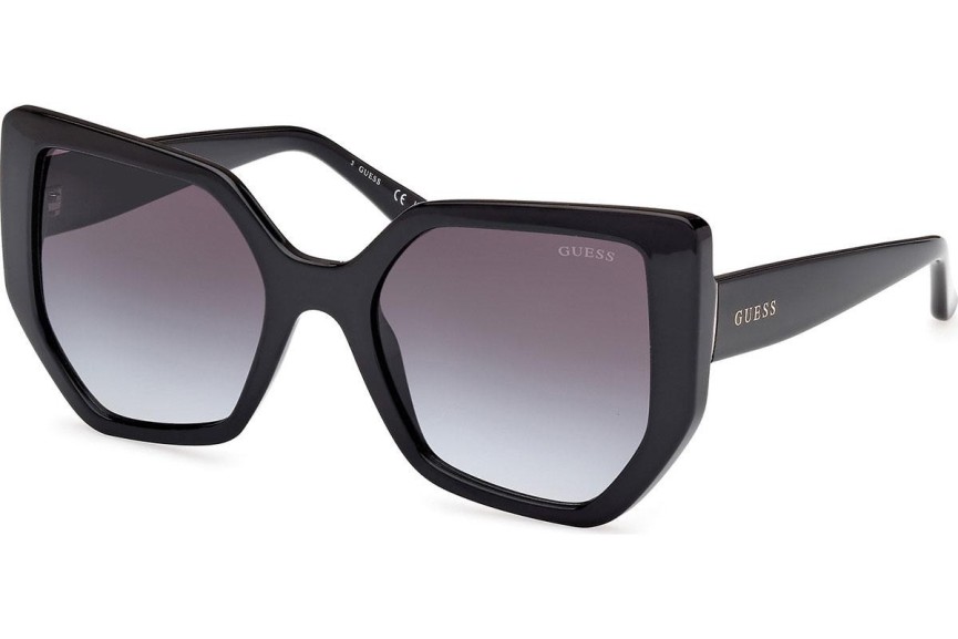 Okulary przeciwsłoneczne Guess GU00154 01B Kocie oczy Czarne