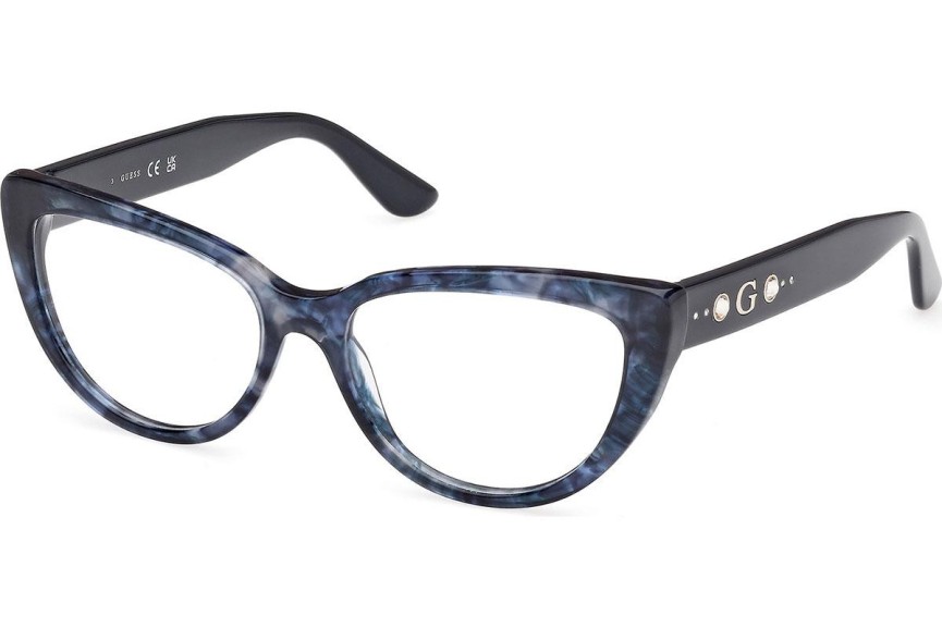 Okulary korekcyjne Guess GU50175 092 Kocie oczy Niebieskie