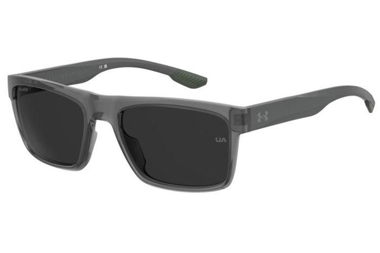 Okulary przeciwsłoneczne Under Armour UAACETECH 63M/M9 Polarized Kwadratowe Szare