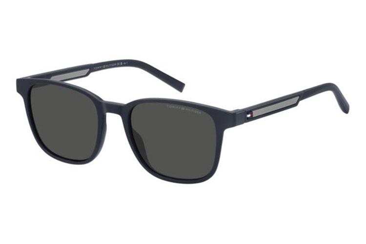 Okulary przeciwsłoneczne Tommy Hilfiger TH2202/S XW0/IR Kwadratowe Niebieskie