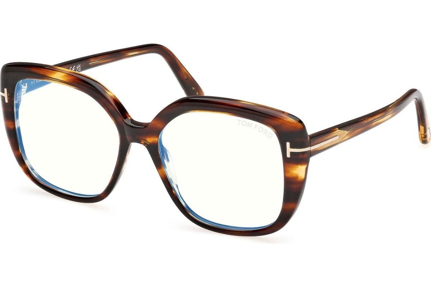 Okulary korekcyjne Tom Ford FT6043-B 055 Kocie oczy Havana