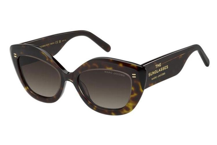 Okulary przeciwsłoneczne Marc Jacobs MARC800/S AIO/HA Kocie oczy Havana