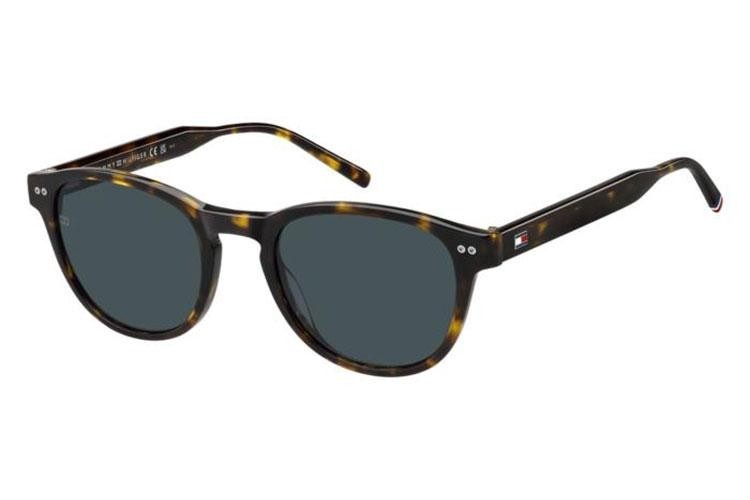 Okulary przeciwsłoneczne Tommy Hilfiger TH2186/S 086/KU Okrągłe Havana