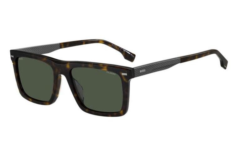 Okulary przeciwsłoneczne BOSS BOSS1765/G/S 086/UC Polarized Kwadratowe Havana