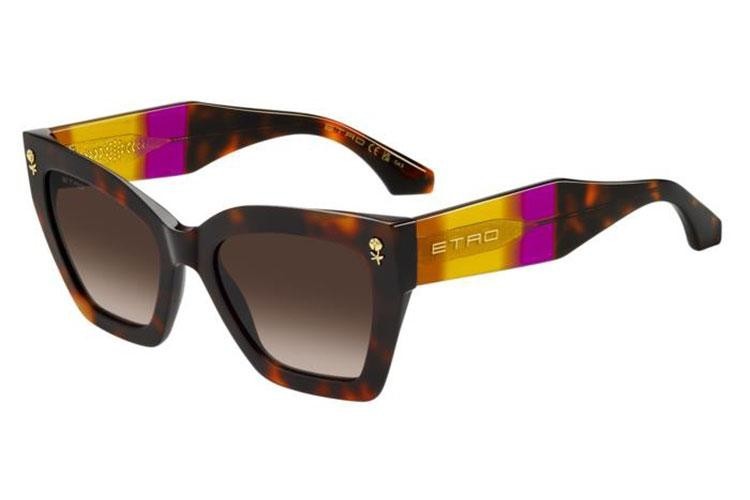 Okulary przeciwsłoneczne Etro ETRO0090/S 086/HA Kocie oczy Havana