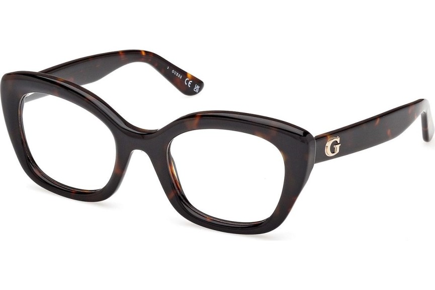 Okulary korekcyjne Guess GU50225 052 Kocie oczy Havana